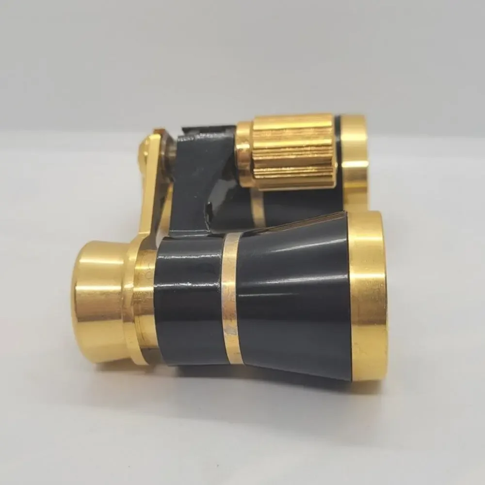 Binolux‎ Opera Glasses Gold Tone Compact Optics Vintage Classic Style